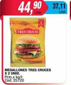 Maxiconsumo Medallones Tres Cruces oferta