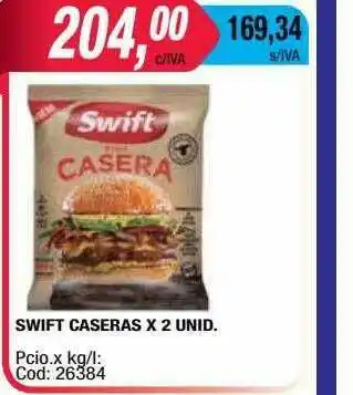 Maxiconsumo Swift Caseras oferta