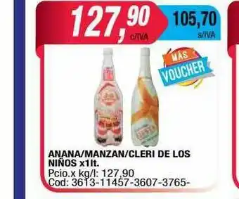 Maxiconsumo Anana Manzan Cleri De Los Niños oferta