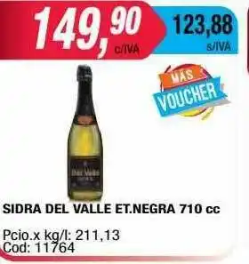 Maxiconsumo Sidra Del Valle Et.negra oferta