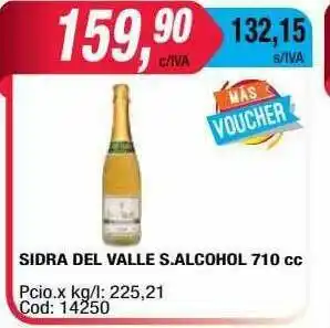 Maxiconsumo Sidra Del Valle S.alcohol oferta