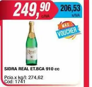 Maxiconsumo Sidra Real Et.bca oferta