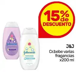Nini Mayorista J&J Cr.bebe varias fragancias oferta