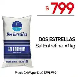 Nini Mayorista Dos estrellas sal entrefina oferta
