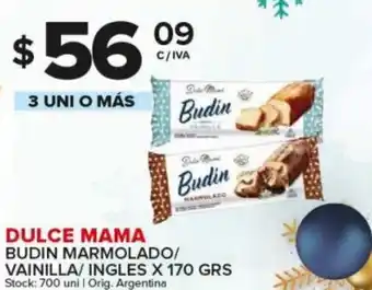 Carrefour Maxi Dulce Mama Budin Marmolado/ Vainilla/ Ingles x 170 grs 3 Uni o Más oferta