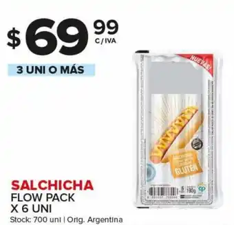Carrefour Maxi Salchicha Flow Pack x 6 Uni 3 Uni O Más oferta
