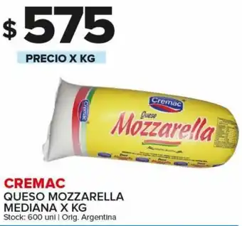 Carrefour Maxi Cremac Queso Mozzarella Mediana x Kg oferta