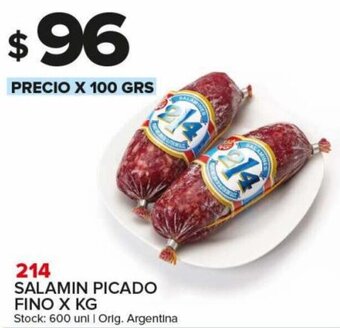Carrefour Maxi 214 Salamin Picado Fino x Kg oferta