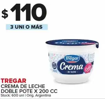Carrefour Maxi Tregar Crema De Leche Doble Pote x 200 cc 3 Uni O Más oferta