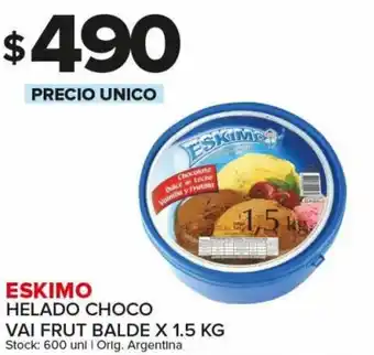 Carrefour Maxi Eskimo Helado Choco Vai Frut Balde x 1.5 Kg oferta