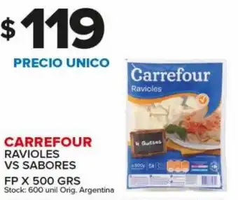 Carrefour Maxi Carrefour Ravioles Vs Sabores FP x 500 grs oferta