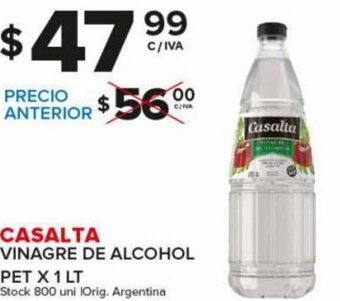 Carrefour Maxi Casalta Vinagre De Alcohol Pet x 1 Lt oferta
