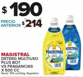 Carrefour Maxi Magistral Deterg Multiuso Plus Bot Vs Fragancias x 500 cc oferta