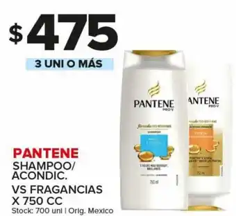 Carrefour Maxi Pantene Shampoo/Acondic. Vs Fragancias x 750 cc 3 Uni o Más oferta