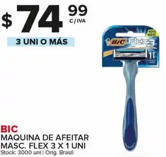 Carrefour Maxi BIC Maquina De Afeitar Masc. Flex 3 x 1 Uni 3 Uni o Más oferta