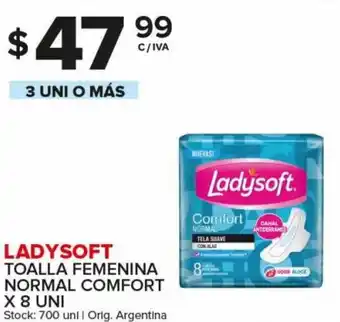 Carrefour Maxi Ladysoft Toalla Femenina Normal Comfort x 8 Uni 3 Uni o Más oferta