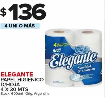 Carrefour Maxi Elegante Papel Higienico D/Hoja 4 x 30 Mts 4 Uni o Más oferta
