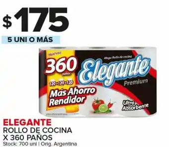 Carrefour Maxi Elegante Rollo De Cocina x 360 Paños 5 Uni o Más oferta