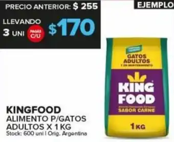 Carrefour Maxi Kingfood Alimento P/Gatos Adultos x 1 kg oferta