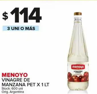 Carrefour Maxi Menoyo Vinagre De Manzana Pet x 1 Lt 3 Uni o Más oferta