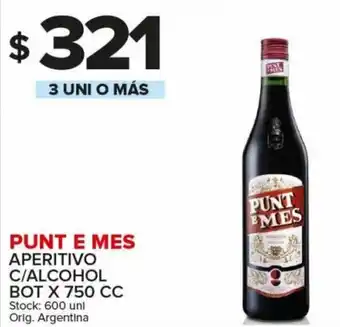 Carrefour Maxi Punt E Mes Aperitivo C/Alcohol Bot x 750 cc oferta