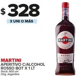 Carrefour Maxi Martini Aperitivo C/Alcohol Rosso Bot x 1 Lt oferta
