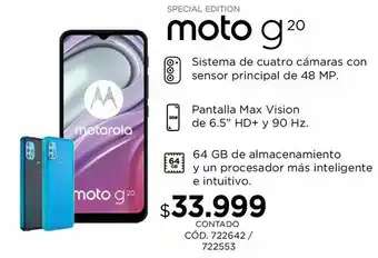 Coppel Moto g20 especial edition oferta