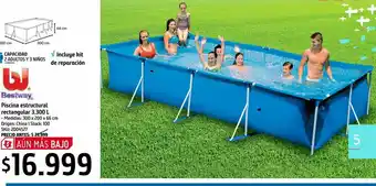 Sodimac Pileta rectangular 300x201x66cm oferta