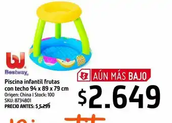 Sodimac Pisc inf frutas techo 94x89x79 oferta