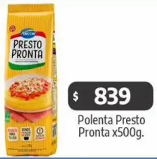 Autoservicio Capo Polenta presto pronta oferta