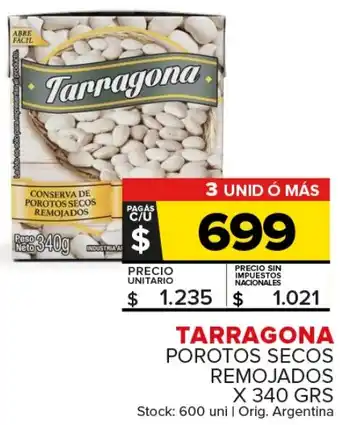 Carrefour Tarragona porotos secos remojados oferta