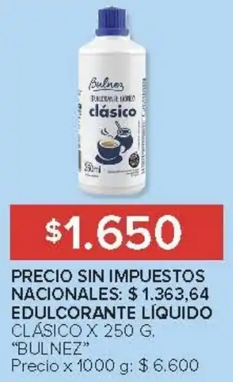 Carrefour Bulnez edulcorante líquido clásico oferta