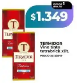 Supermayorista Vital Termidor vino tinto tetrabrick oferta