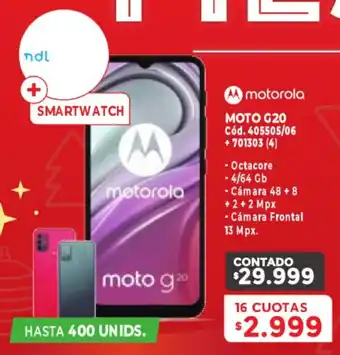 Naldo Lombardi Motorola Moto G20 16 Cuotas oferta
