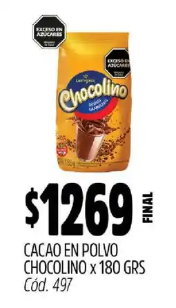 Supermercados Yaguar Cacao en Polvo Chocolino oferta