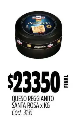 Supermercados Yaguar QUESO REGGIANITO SANTA ROSA X KG oferta