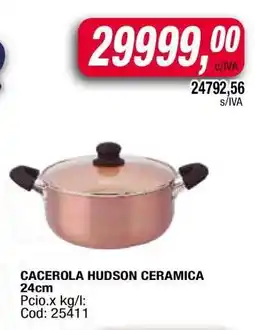 Maxiconsumo CACEROLA HUDSON CERAMICA 24cm oferta