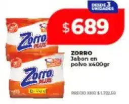 Supermayorista Vital Zorro jabon en polvo oferta