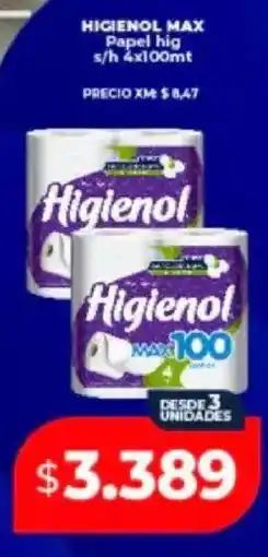 Supermayorista Vital Higienol max papel hig oferta