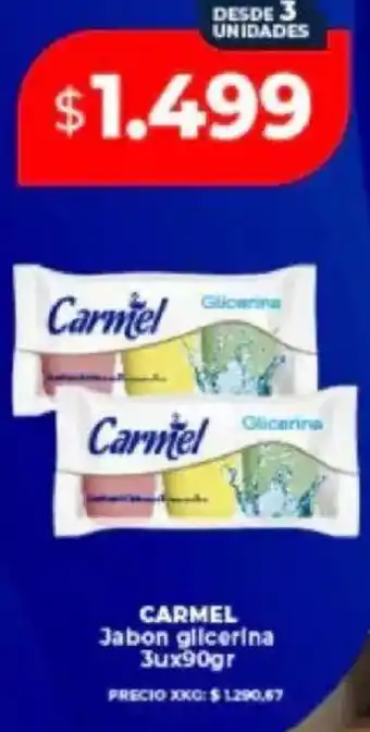 Supermayorista Vital Carmel jabon glicerina oferta
