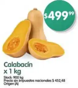 Supermercados Buenos Días Calabacín oferta