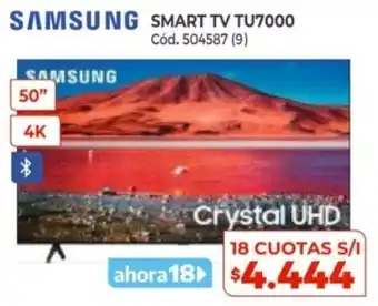 Naldo Lombardi Samsung Smart TV TU700 18 Cuotas S/I oferta
