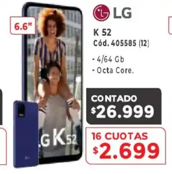 Naldo Lombardi LG K 52 16 Cuotas oferta