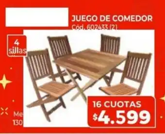 Naldo Lombardi Juego de Comedor 16 Cuotas oferta