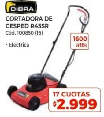 Naldo Lombardi Dibra Cortadora de Cesped R45SR 17 Cuotas oferta