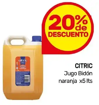 Nini Mayorista Citric jugo bidón naranja oferta