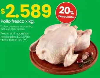 Changomas Pollo fresco oferta