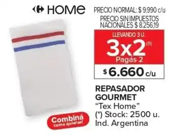 Carrefour Tex home repasador gourmet oferta