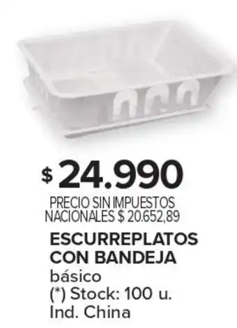 Carrefour Escurreplatos con bandeja básico oferta
