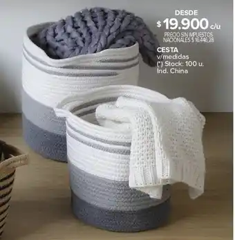 Carrefour Cesta v/medidas oferta